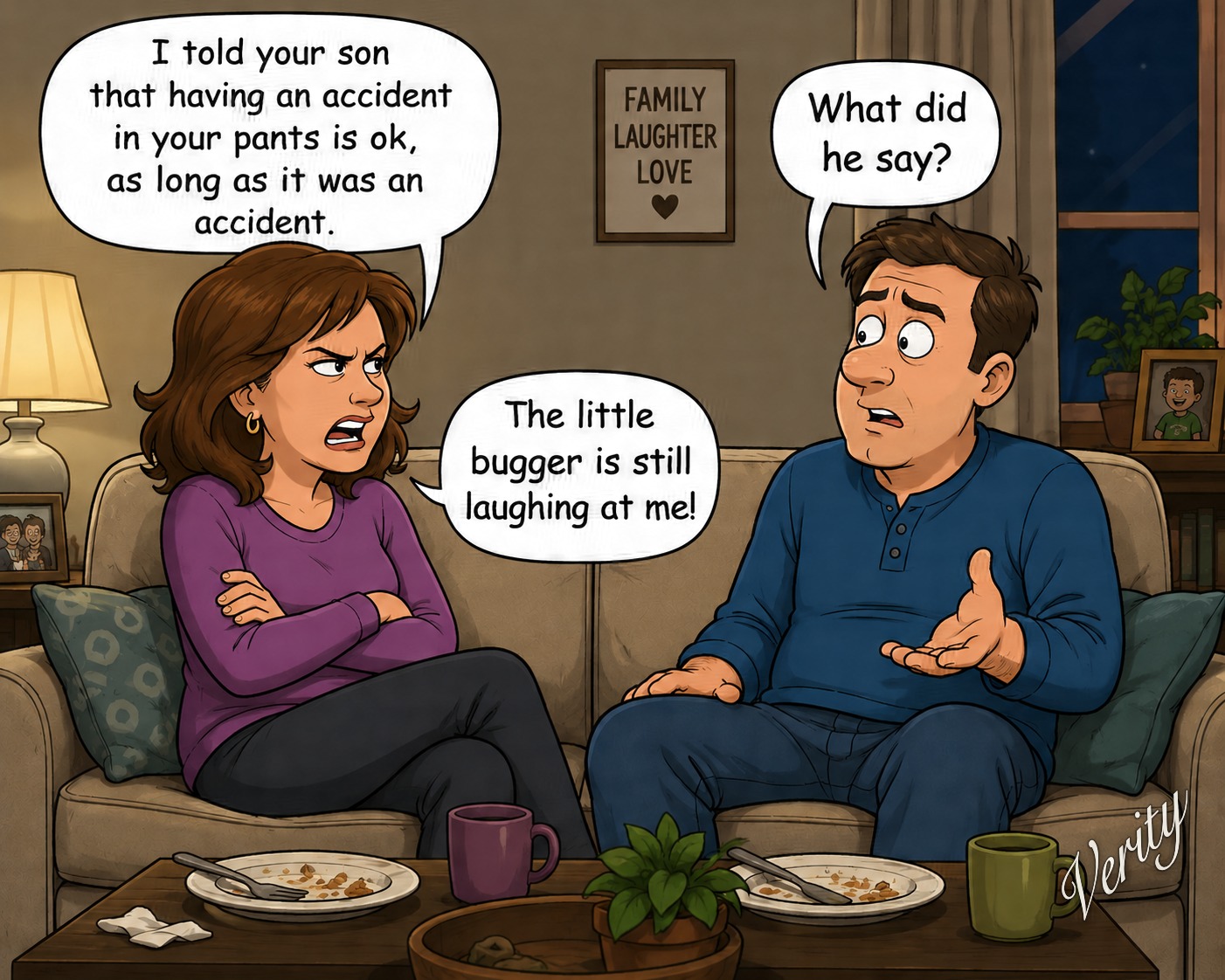 Accident in Pants — original joke image by Glen Munro