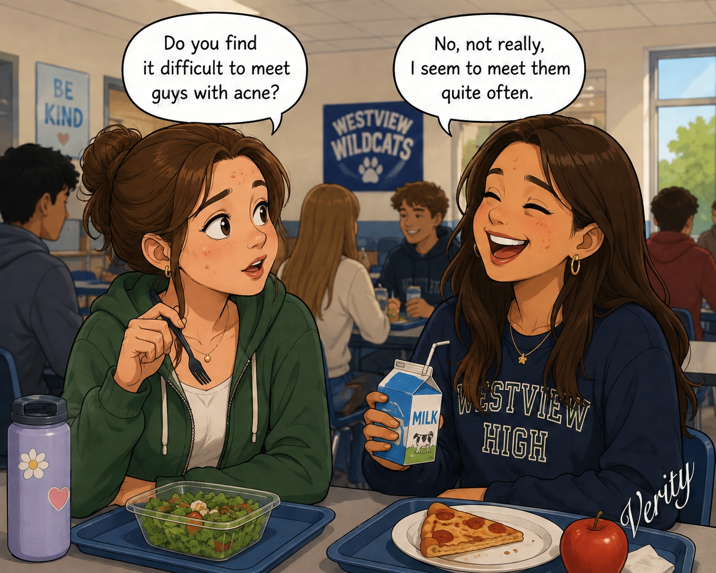 Acne Problems — original joke image by Glen Munro