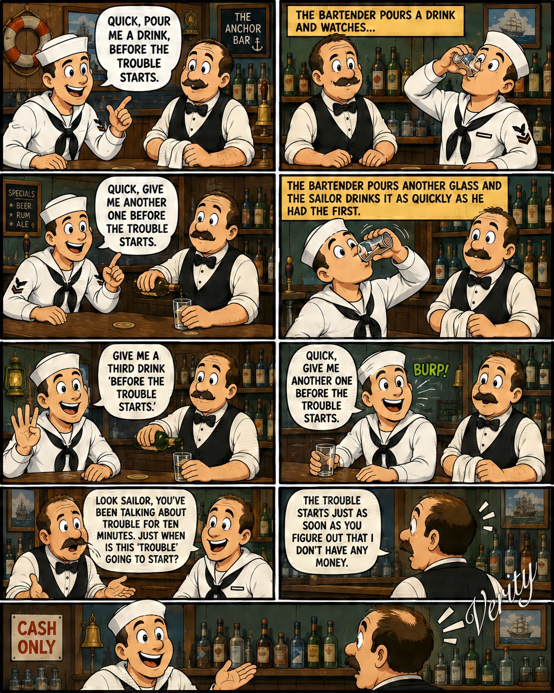 Before Trouble Starts — original joke image by Glen Munro