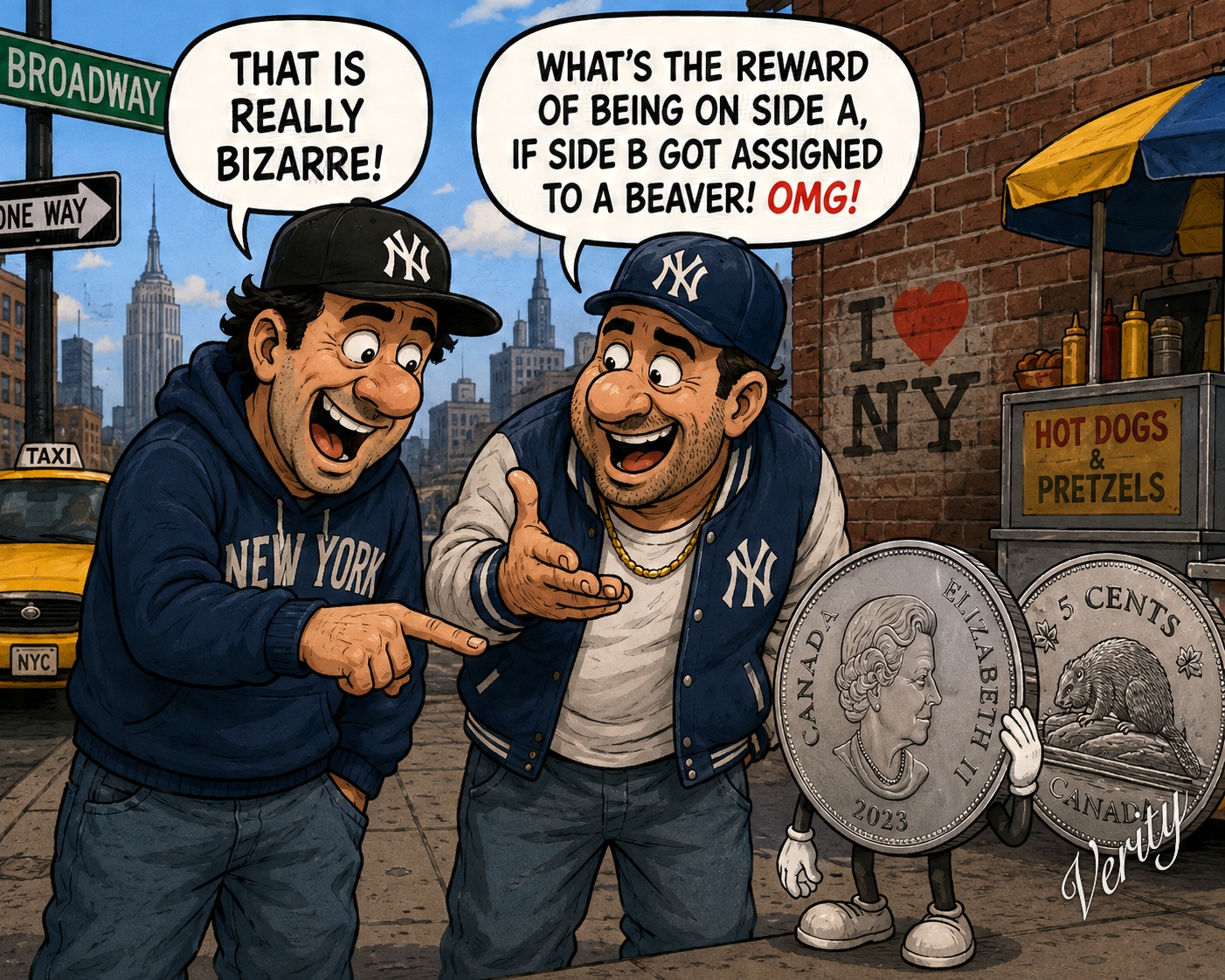 Canadian Nickel — original joke image by Glen Munro