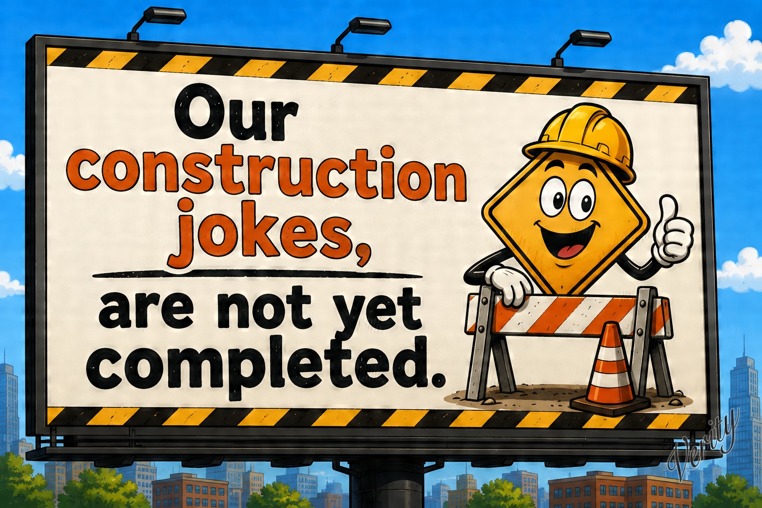 Construction Jokes — original joke image by Glen Munro