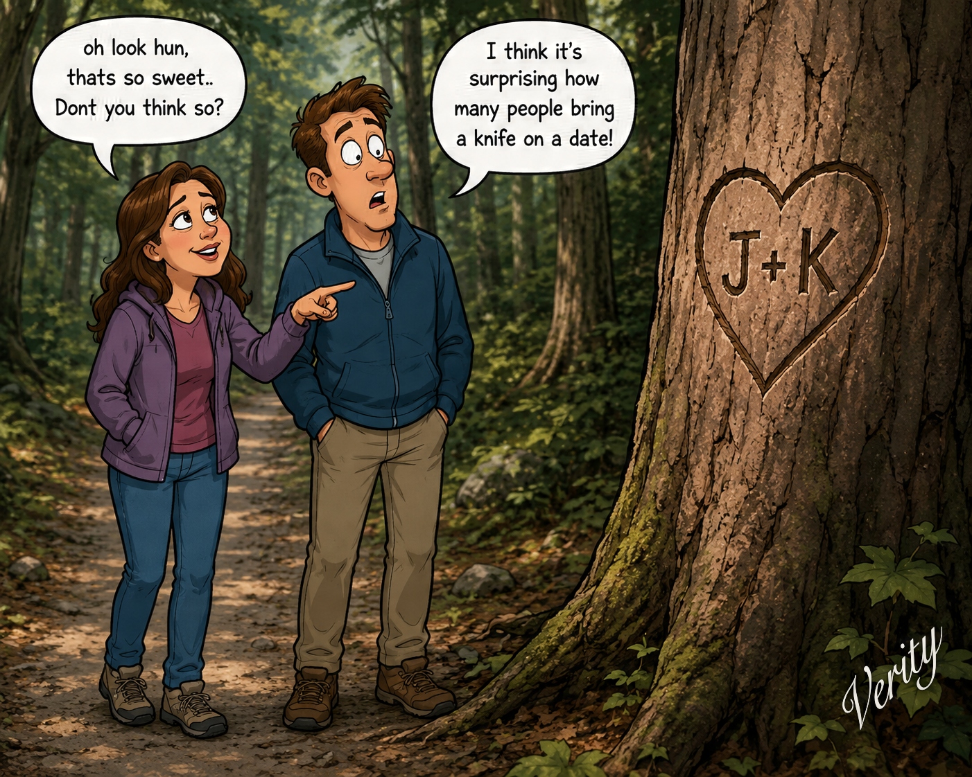 Date Knife — original joke image by Glen Munro