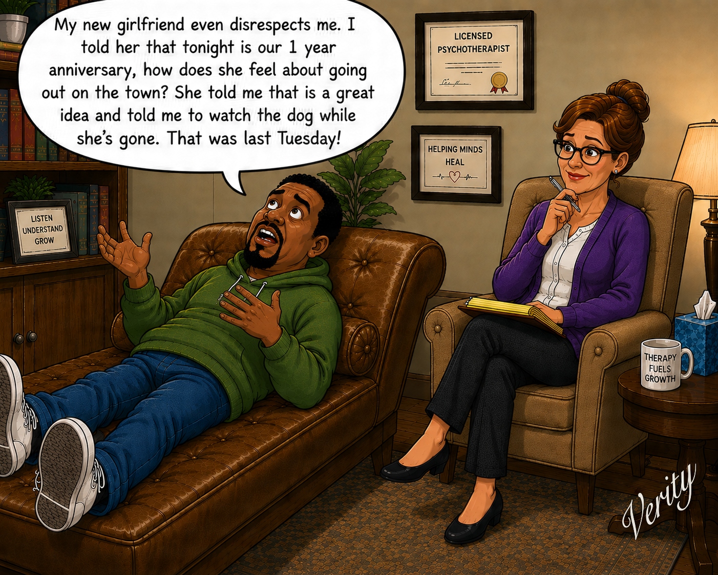 Disrespected - Anniversary — original joke image by Glen Munro