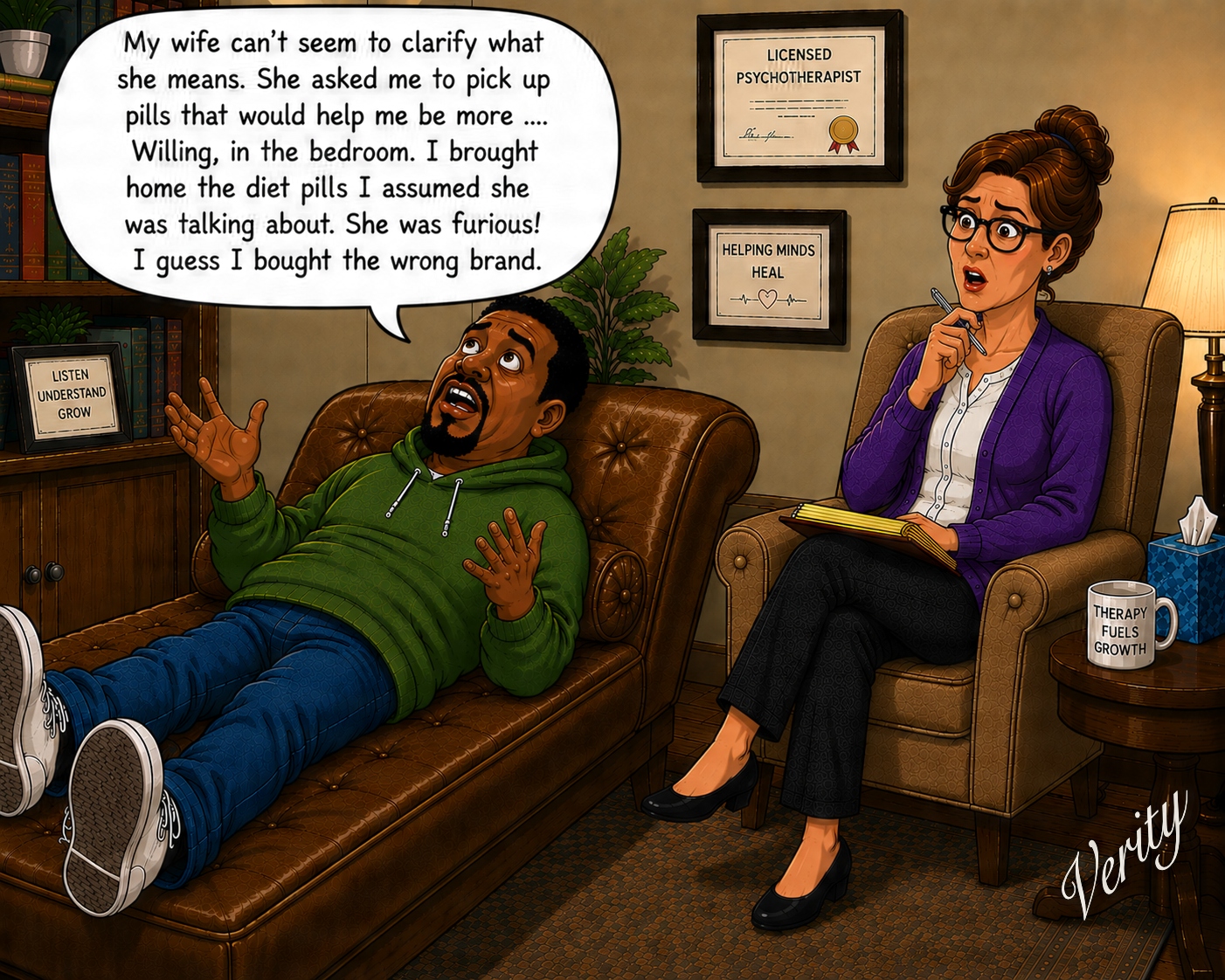 Disrespected - More Willing — original joke image by Glen Munro