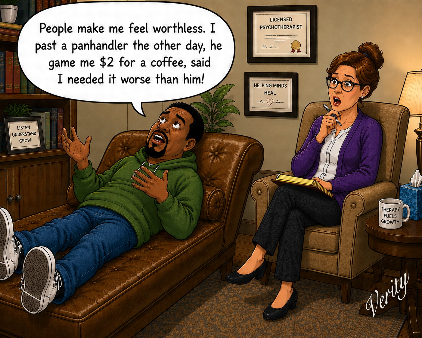 Disrespected - Worthless — original joke image by Glen Munro