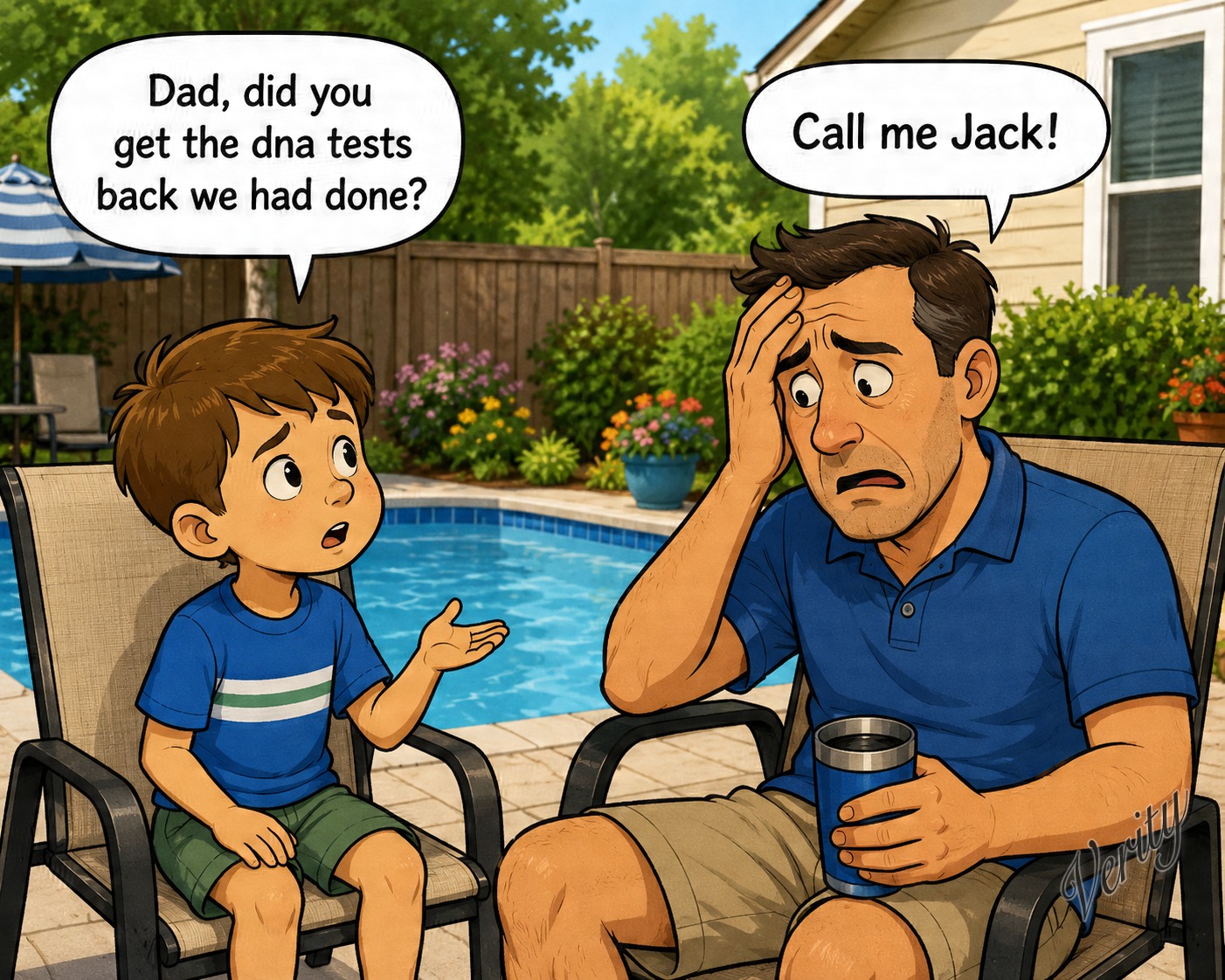DNA Test — original joke image by Glen Munro