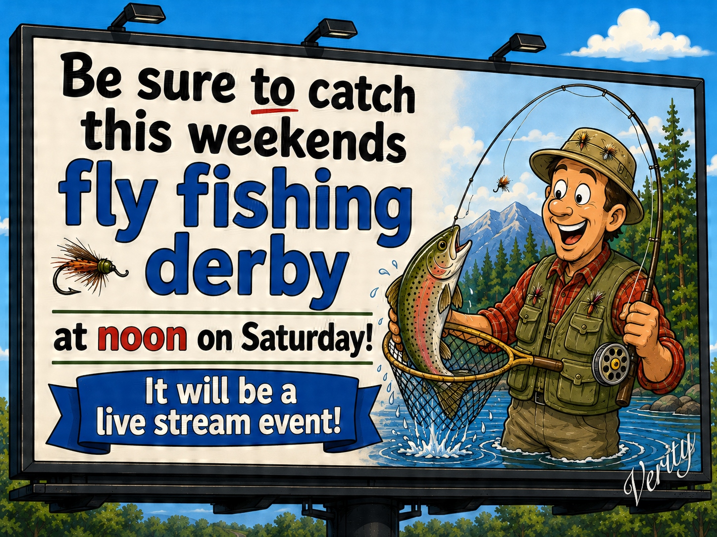 Fishing Derby — original joke image by Glen Munro