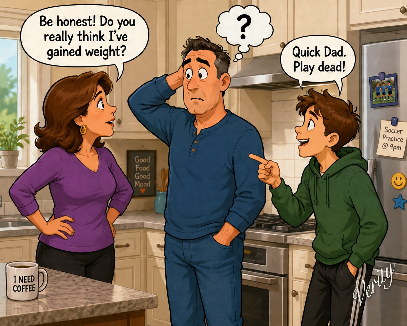 Gained Weight — original joke image by Glen Munro