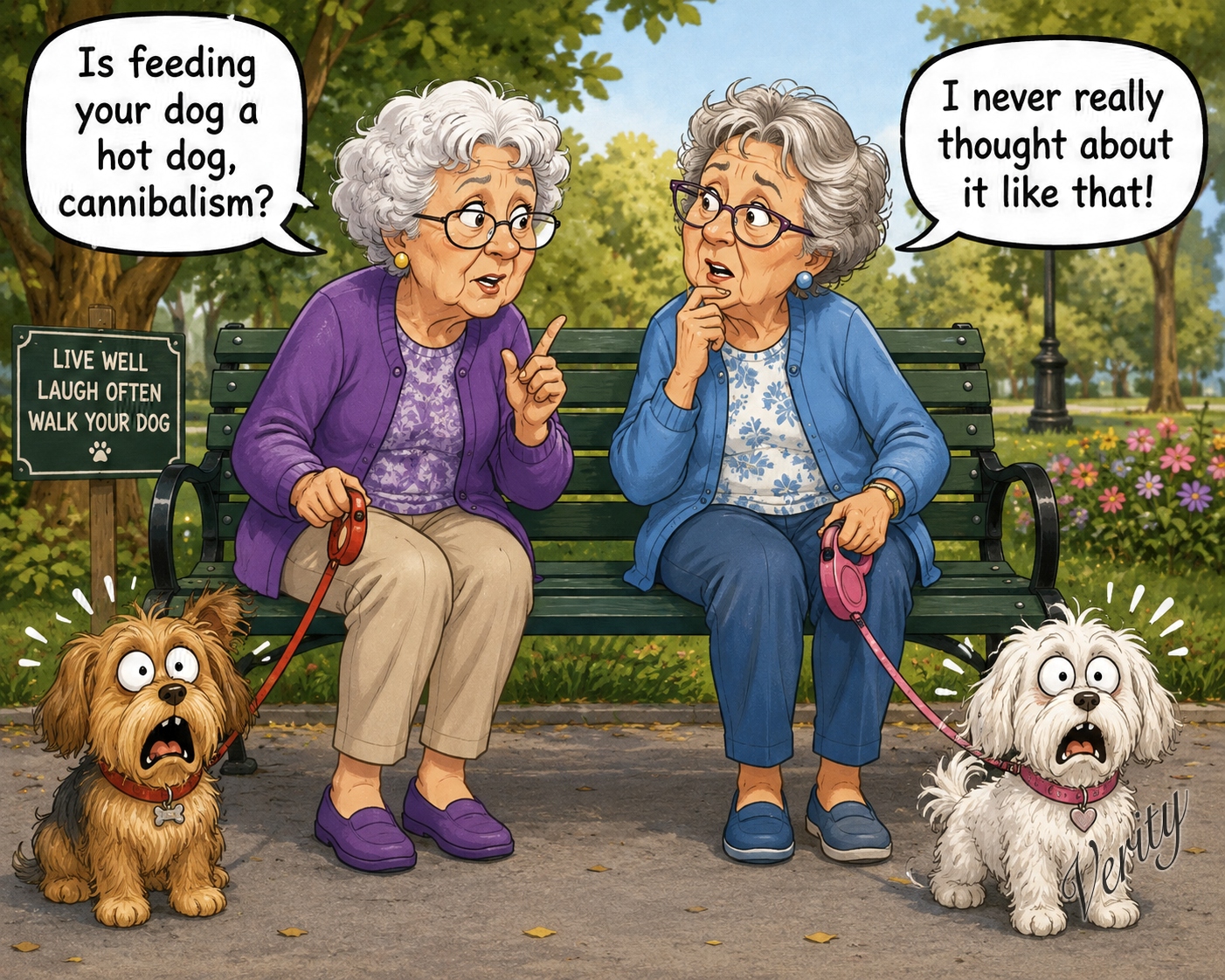 Hot Dogs — original joke image by Glen Munro