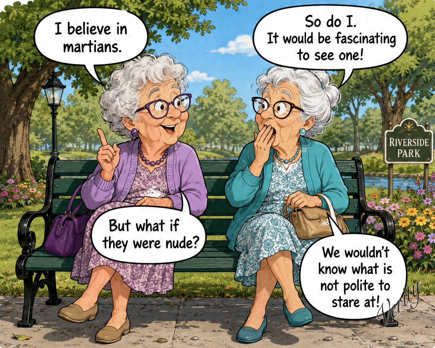Martians — original joke image by Glen Munro