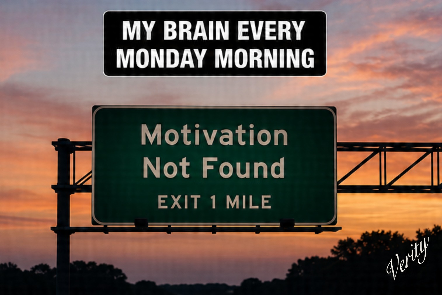 Motivation Not Found — original joke image by Glen Munro