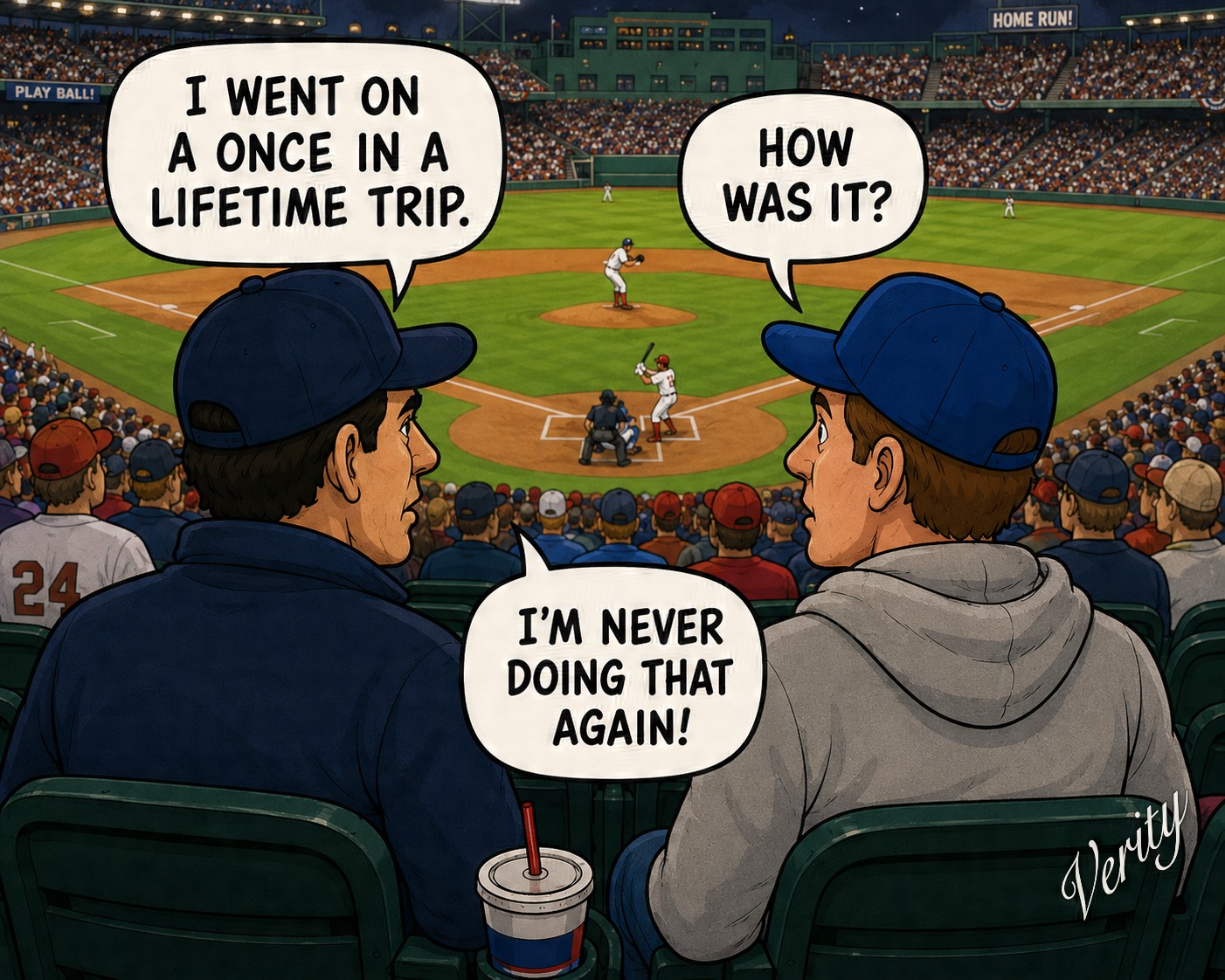 Once in a Lifetime — original joke image by Glen Munro