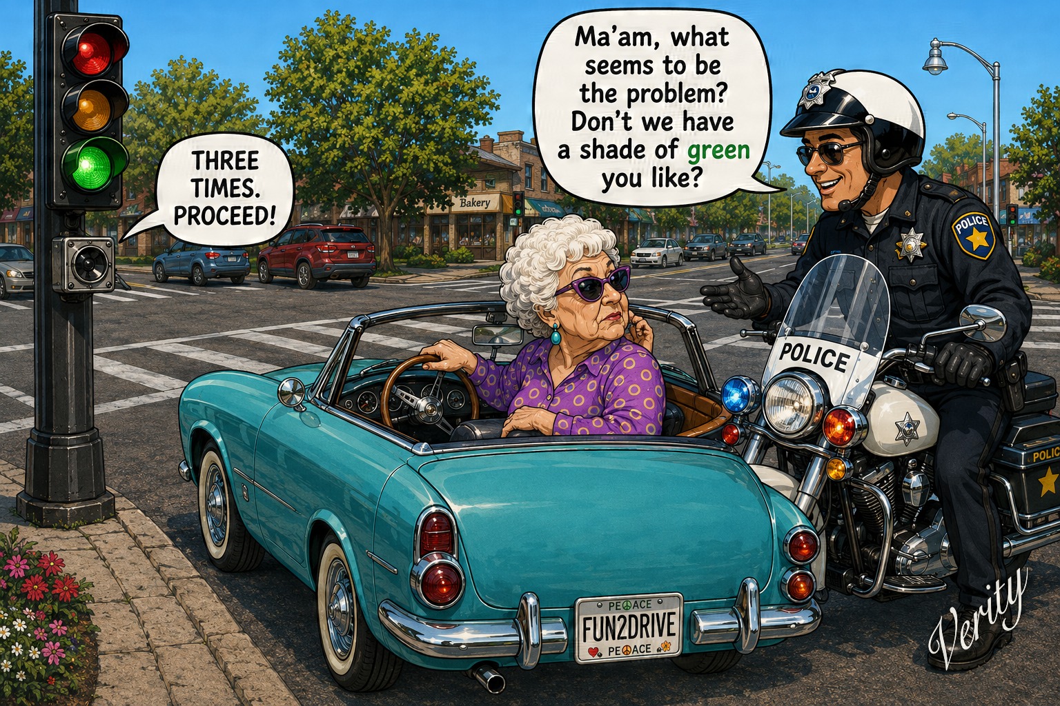Shade of Green — original joke image by Glen Munro