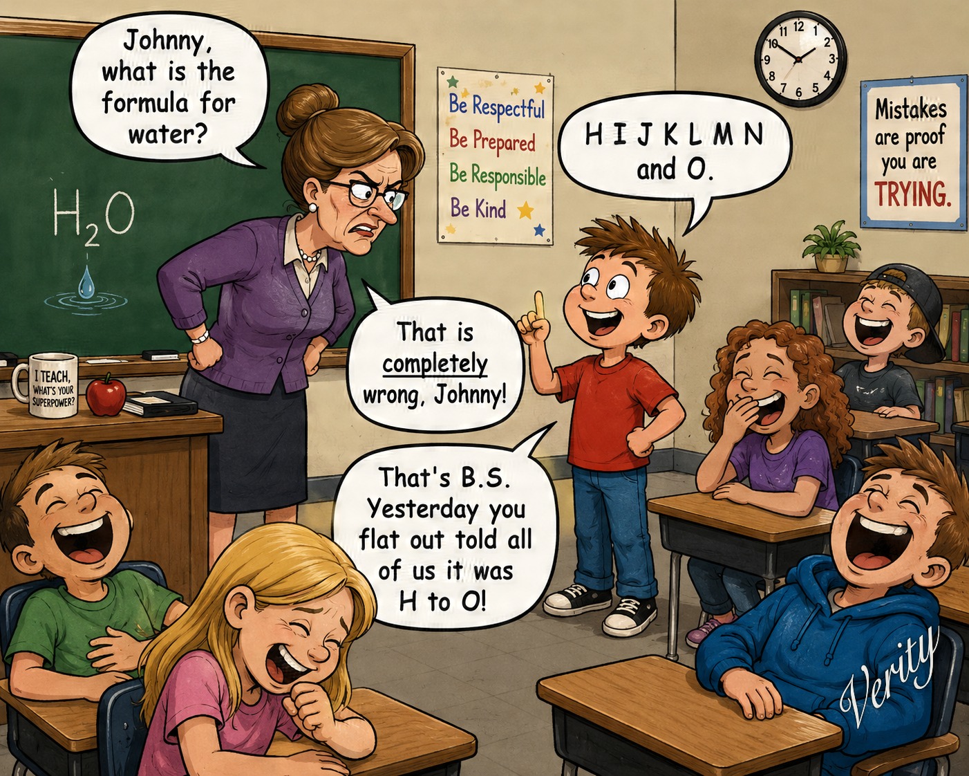Water Composition — original joke image by Glen Munro
