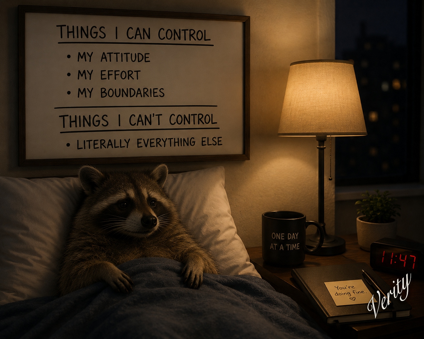 What I Control — original joke image by Glen Munro