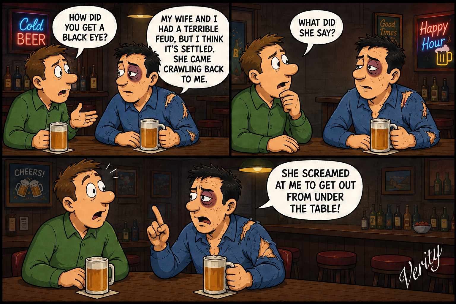 Wife Feud — original joke image by Glen Munro